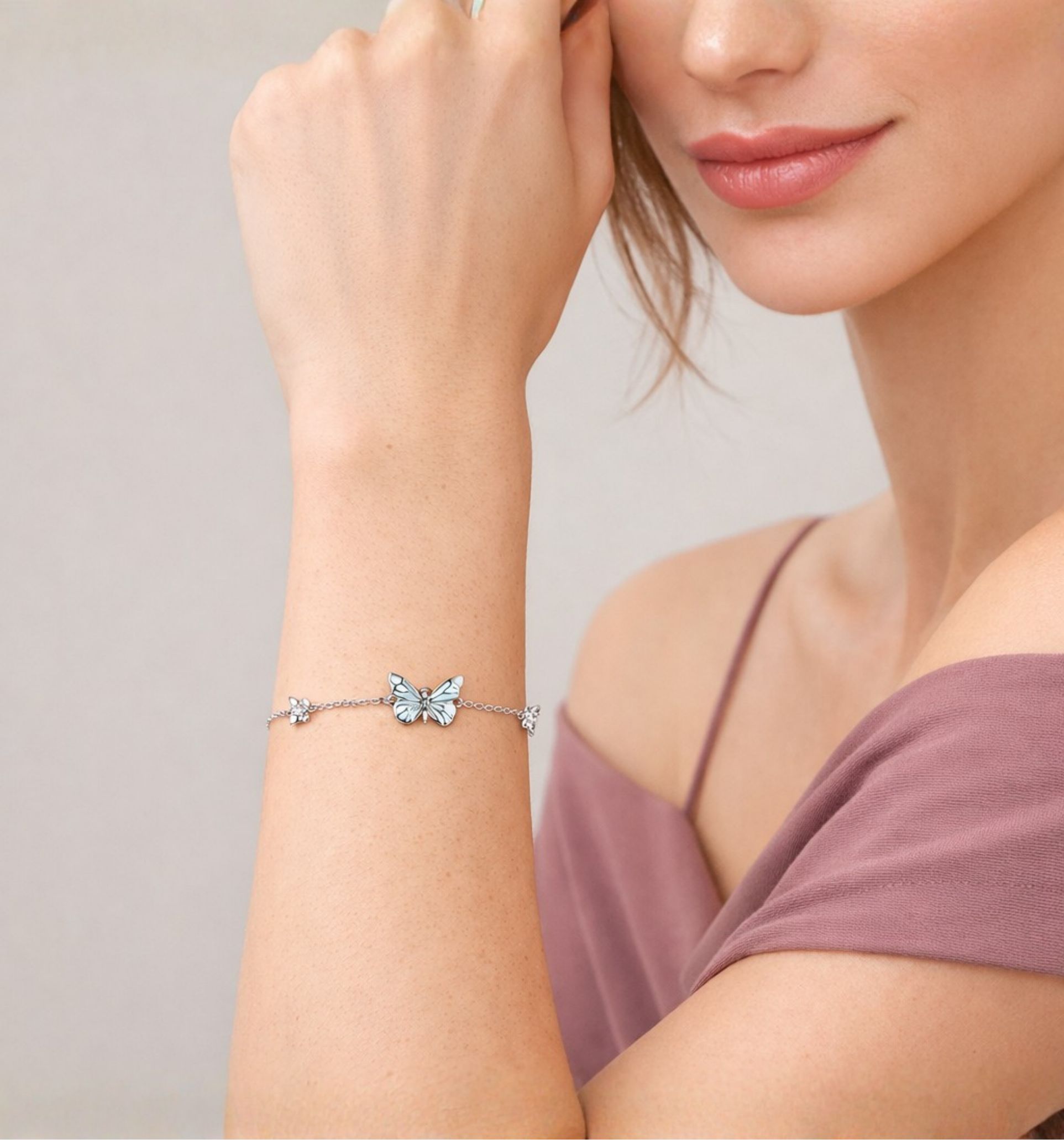 Glow-in-the-Dark Butterfly Bracelet