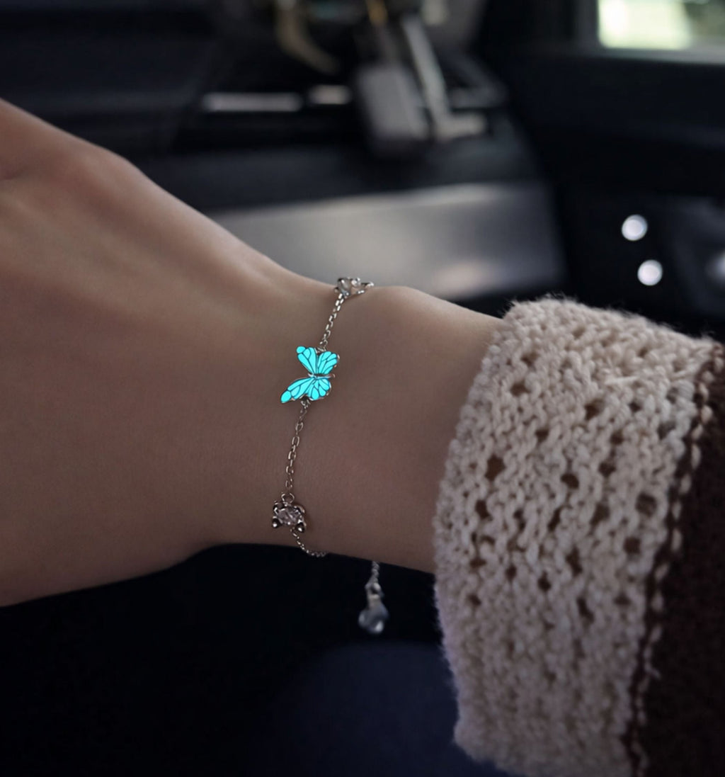 Glow-in-the-Dark Butterfly Bracelet