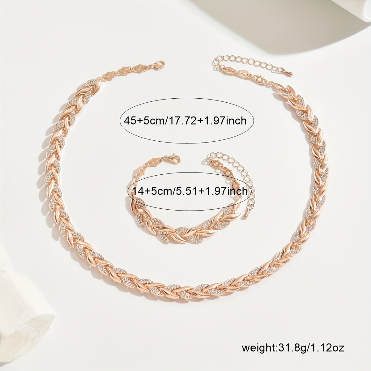 Jewelry Set with Crystals