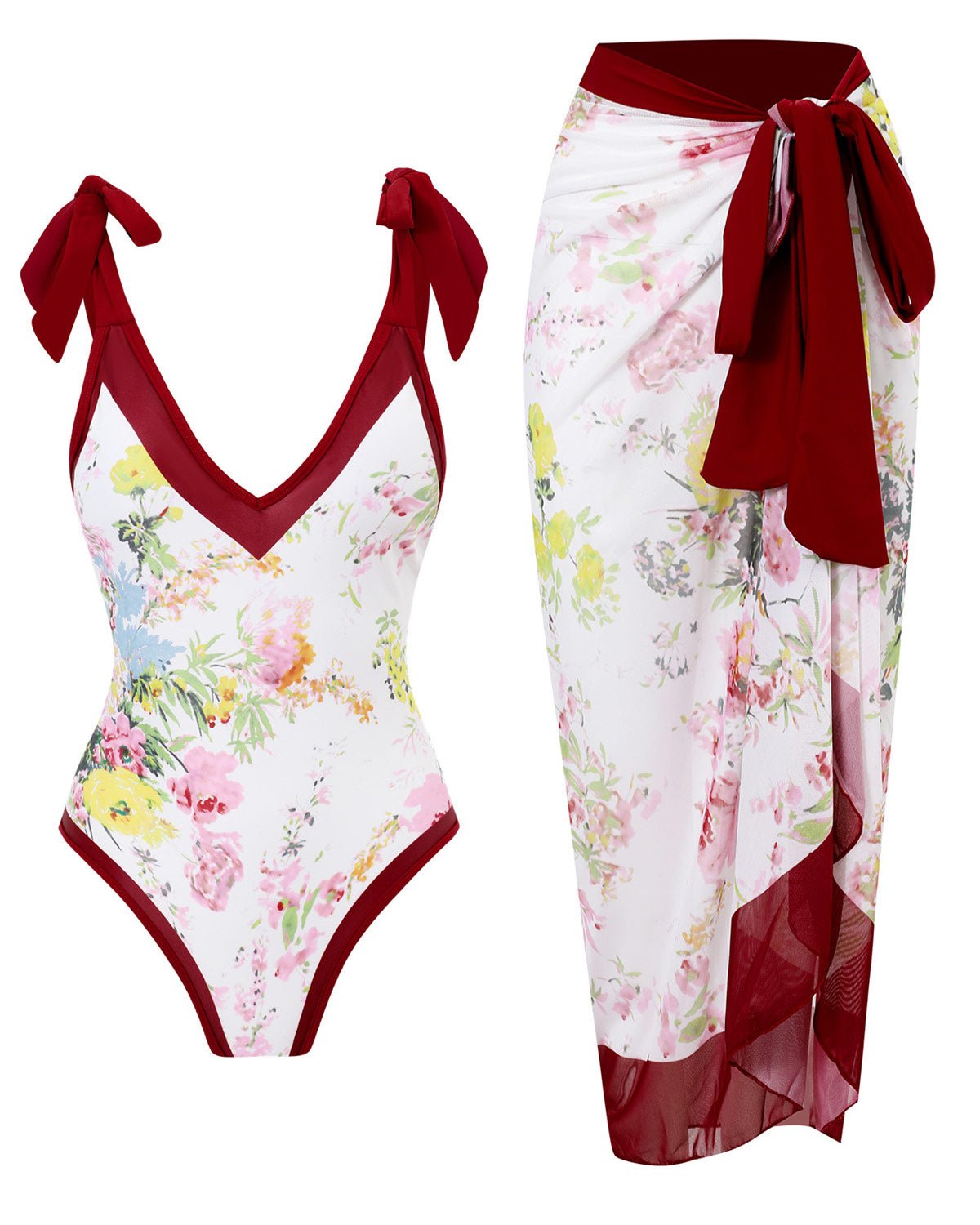 Bloom Set – Swimsuit with Long Skirt