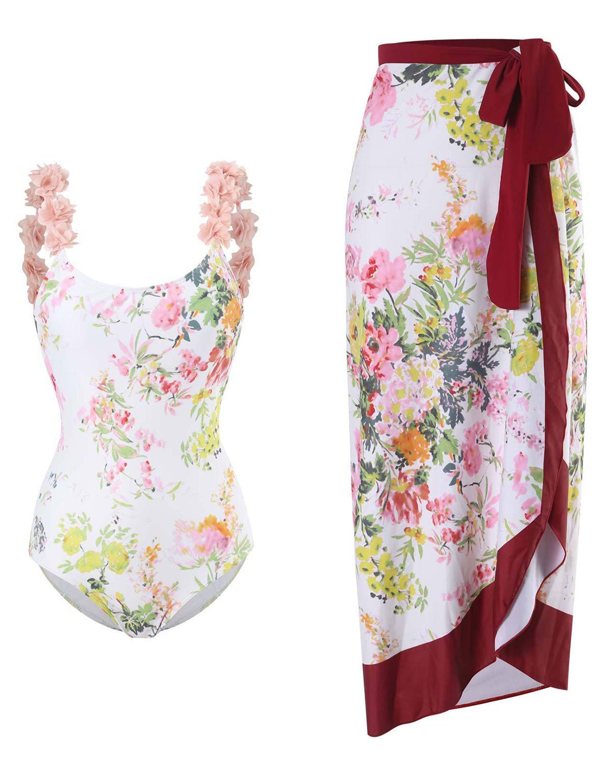 Bloom Set – Swimsuit with Long Skirt