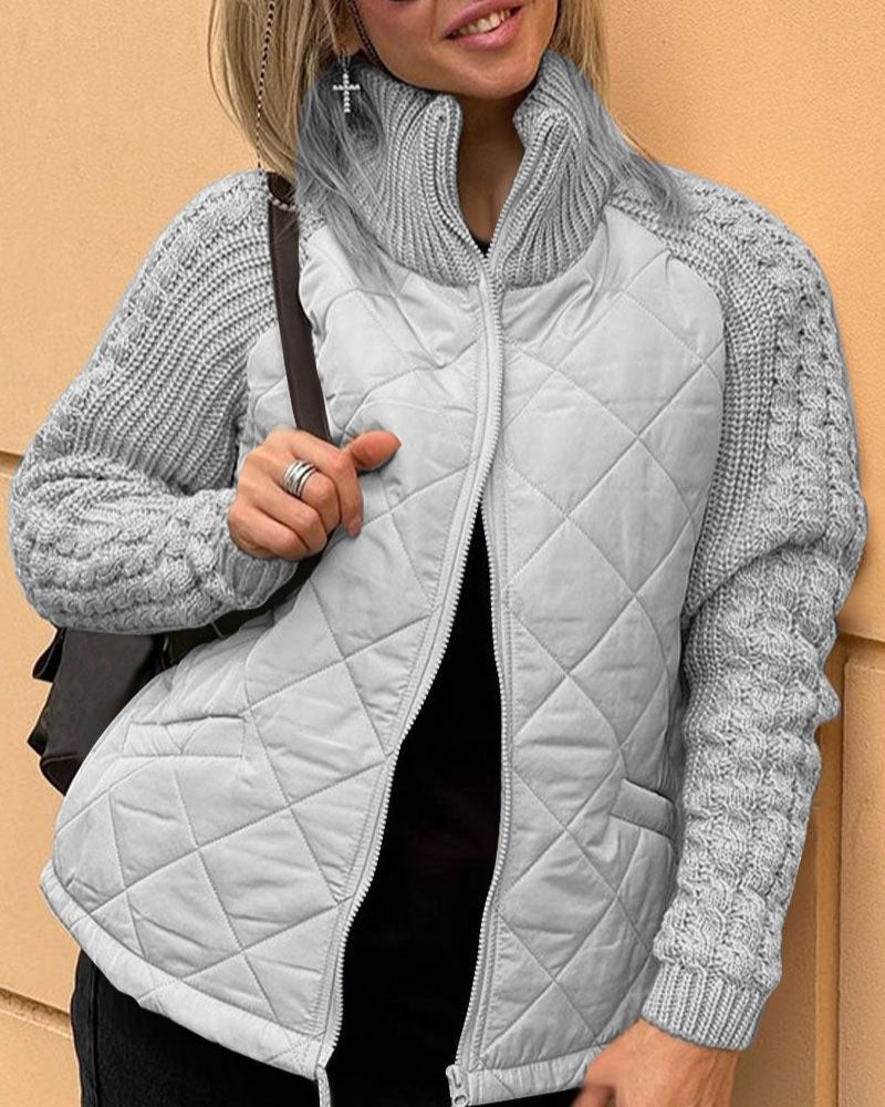 Victoria | Casual Knitted Fleece Jacket