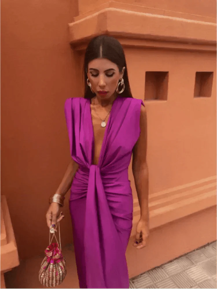 Cordelia | Elegant Draped Dress
