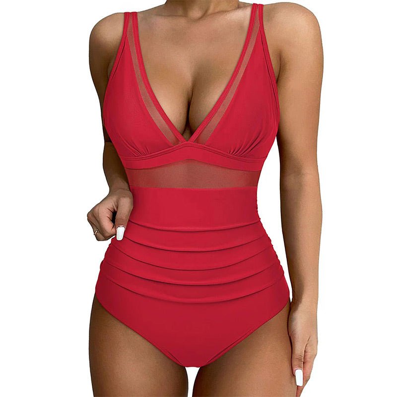 Shaping Swimsuit with Luxury Mesh Accents