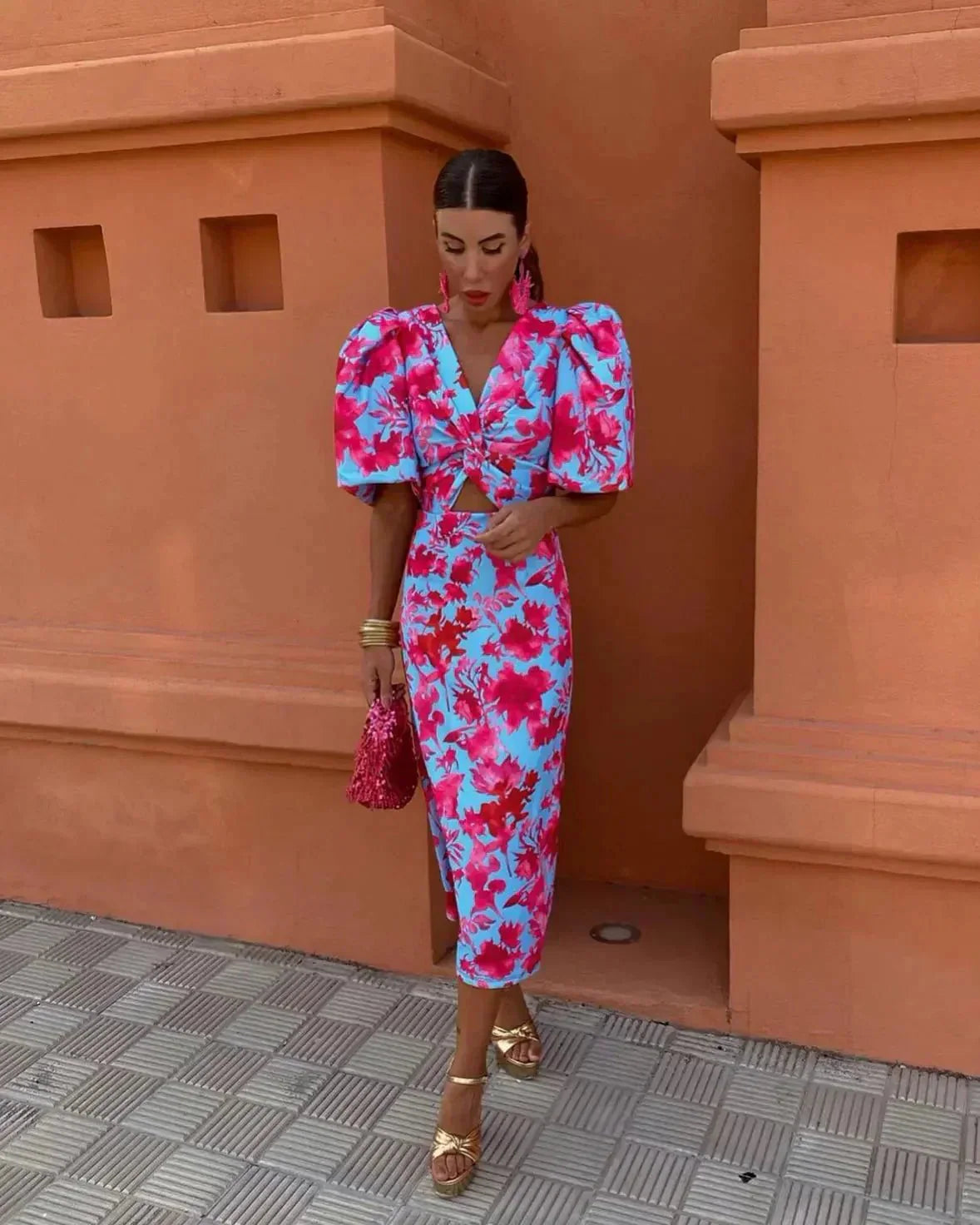 Simona | Trendy midi dress