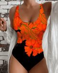 Trendy Swimsuit with Floral Print