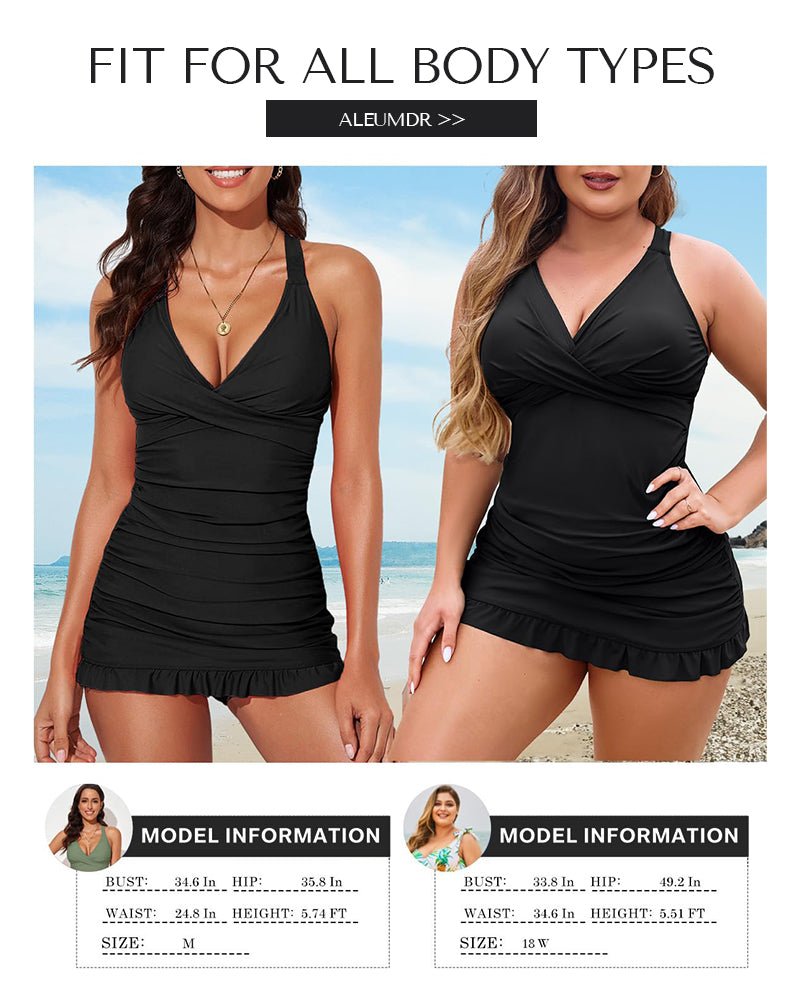 Swimdress – Shaping Swimsuit with Ruffles