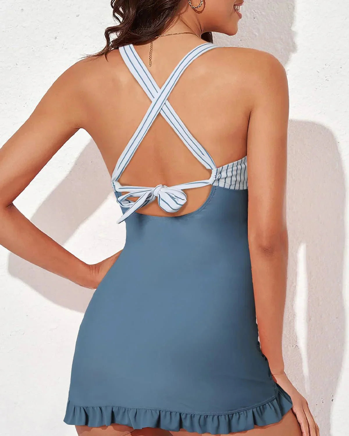 Swimdress – Shaping Swimsuit with Ruffles