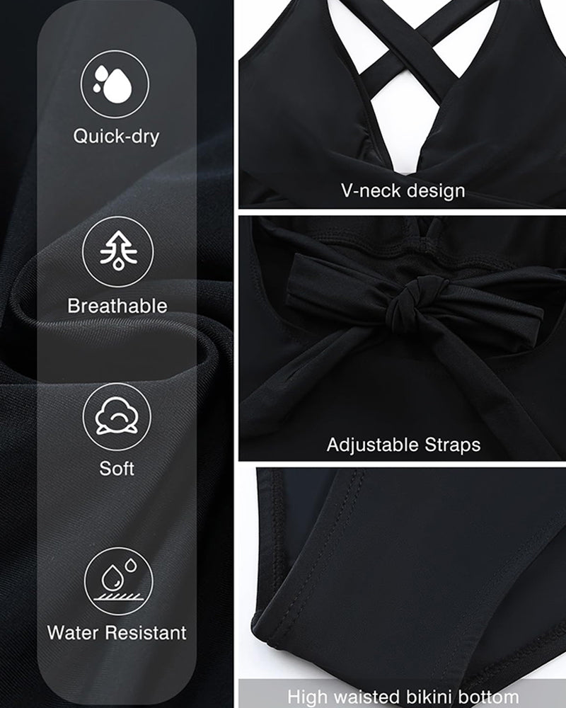 Swimdress – Shaping Swimsuit with Ruffles